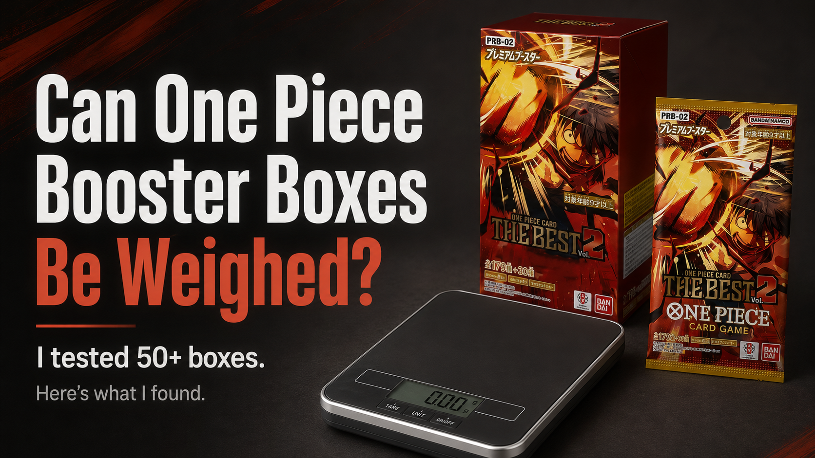 one piece booster box weight Protector for OP-01 to OP-16 (01-02 Reprint) Display Case Introducing DON Can One Piece Blister Packs