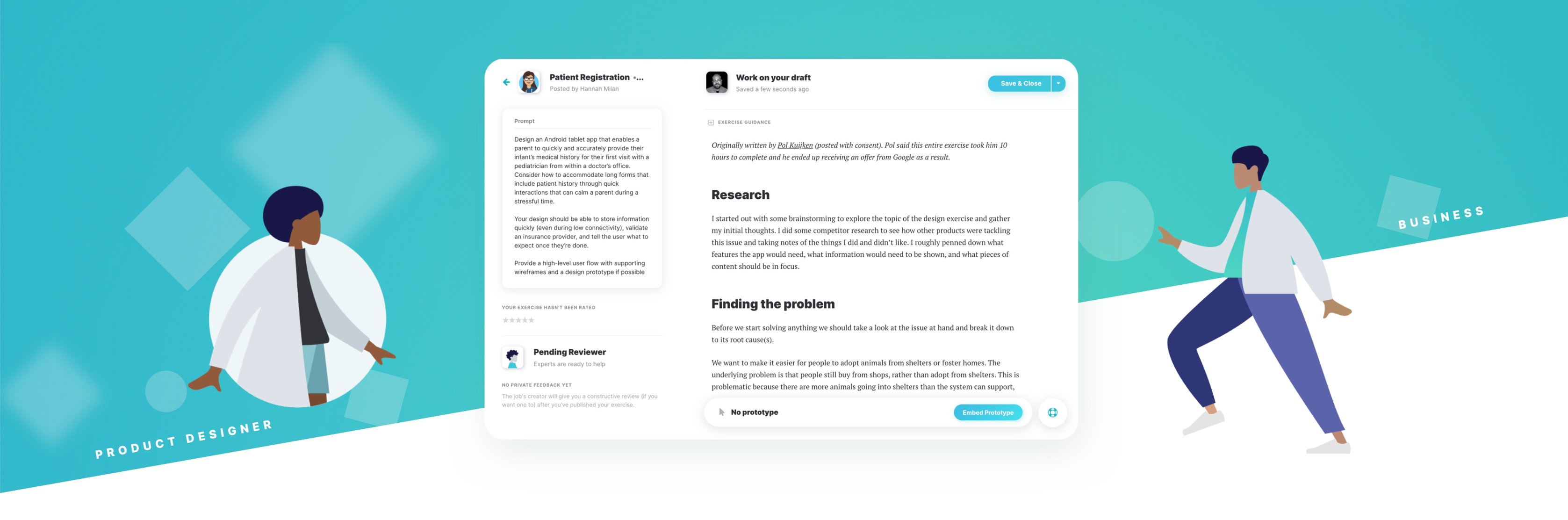 Product Design Explained: The Take-Home Exercise | by Chris Meeks | Product  Designers | Medium, image size:3354x1112