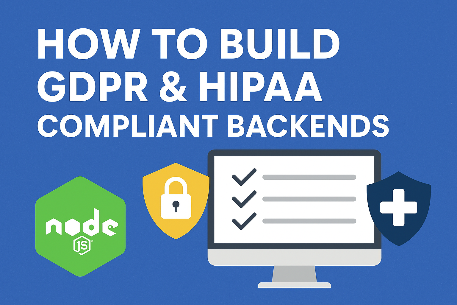 How to Build GDPR & HIPAA Compliant Backends with Node.js | by Somendradev  | Stackademic
