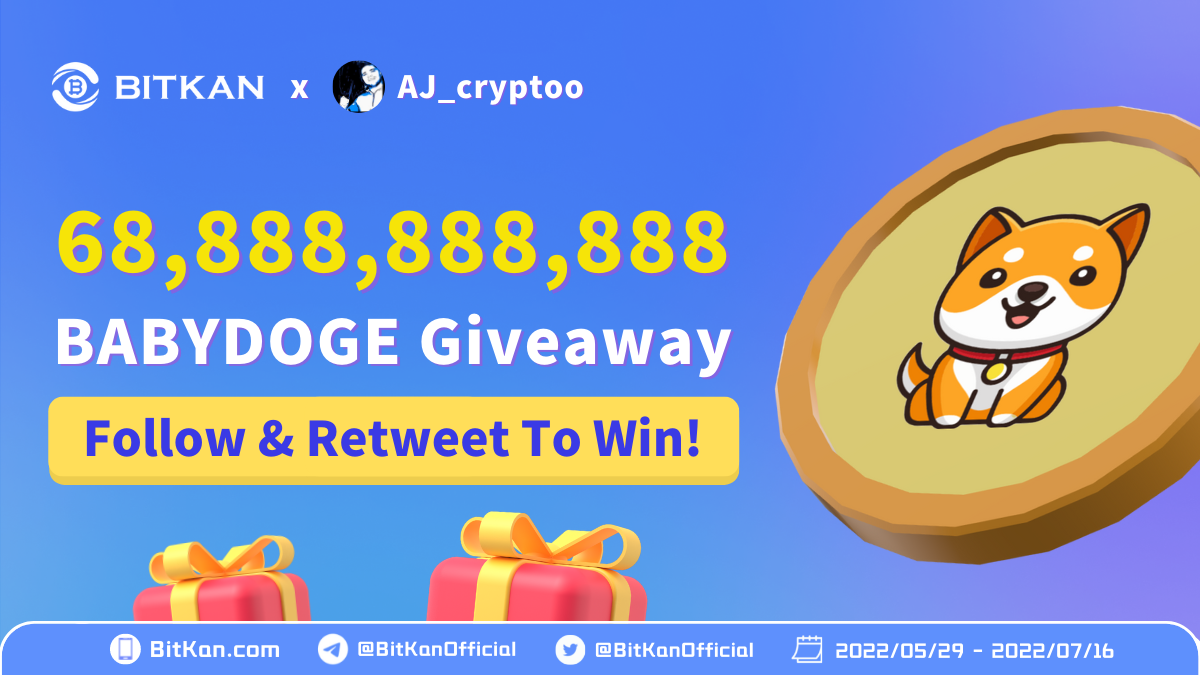 68,888,888,888 Baby Doge Coin (BABYDOGE) Airdrop Giveaway By BitKan  Cryptocurrency Exchange | by BitKan | BitKan Hub | Medium