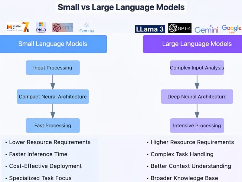 Small Language Models: A General Introduction - Differences Between Small and Large Language Models