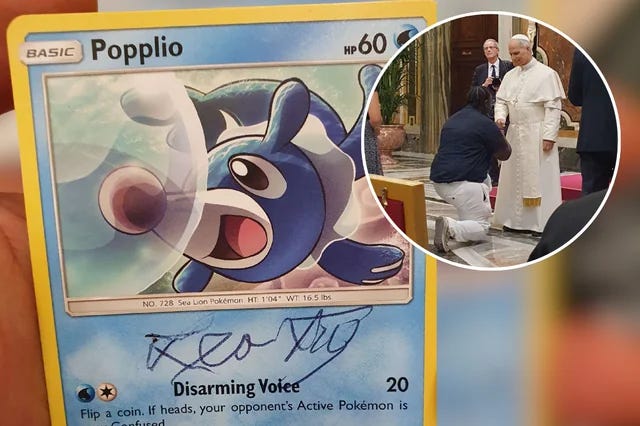 Pope Leo XIV and the Popplio Pokmon Card | by don Attilio | Medium Pope Leo XIV and the Popplio Pokmon Card | by don Attilio | Medium