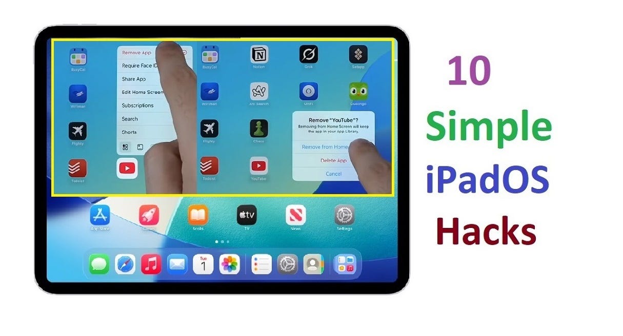10 Simple iPadOS Hacks That'll Make Your iPad Feel Brand New | by