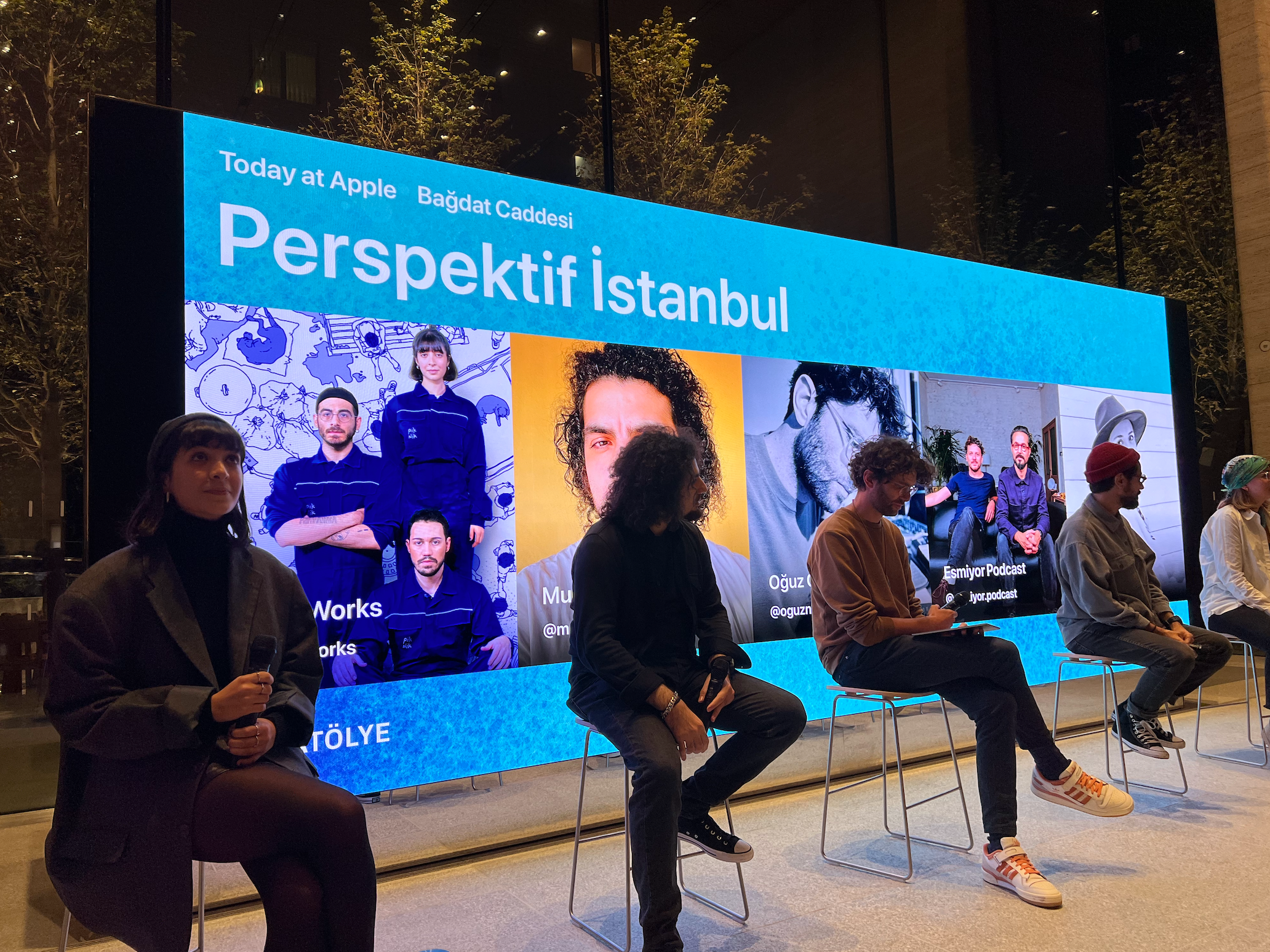 Our opening panel with some of the creatives that took part in Perspektif İstanbul