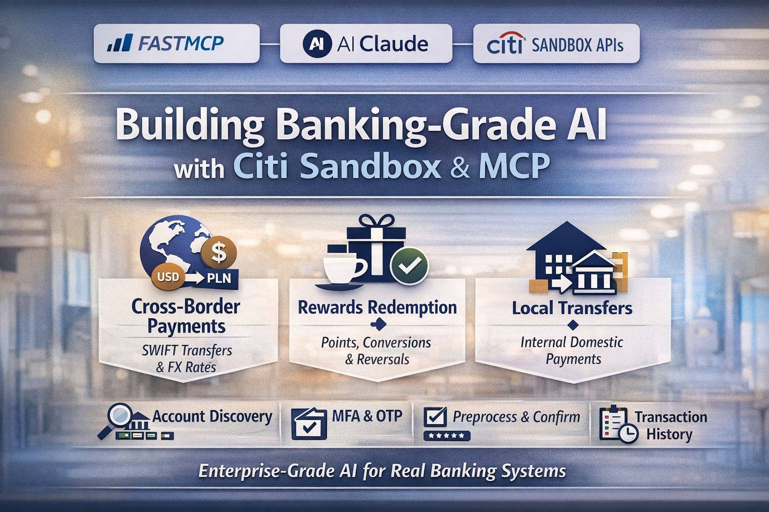 🚀 Building a Banking-Grade Payments & Rewards AI using Citi Sandbox, Model  Context Protocol + MCP & Claude | Towards AI