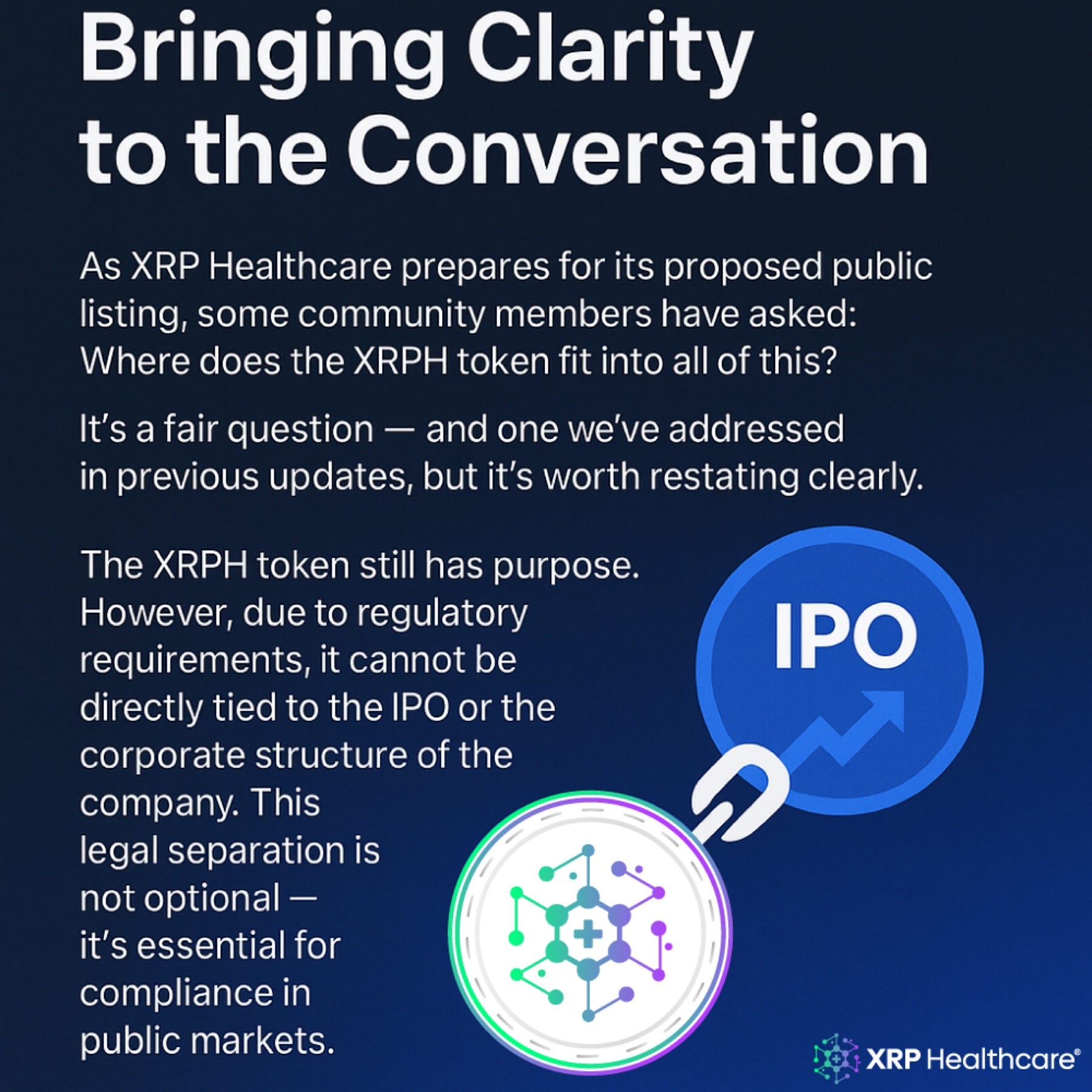 XRPH and the IPO: Bringing Clarity to the Conversation | by XRP Healthcare  | Medium