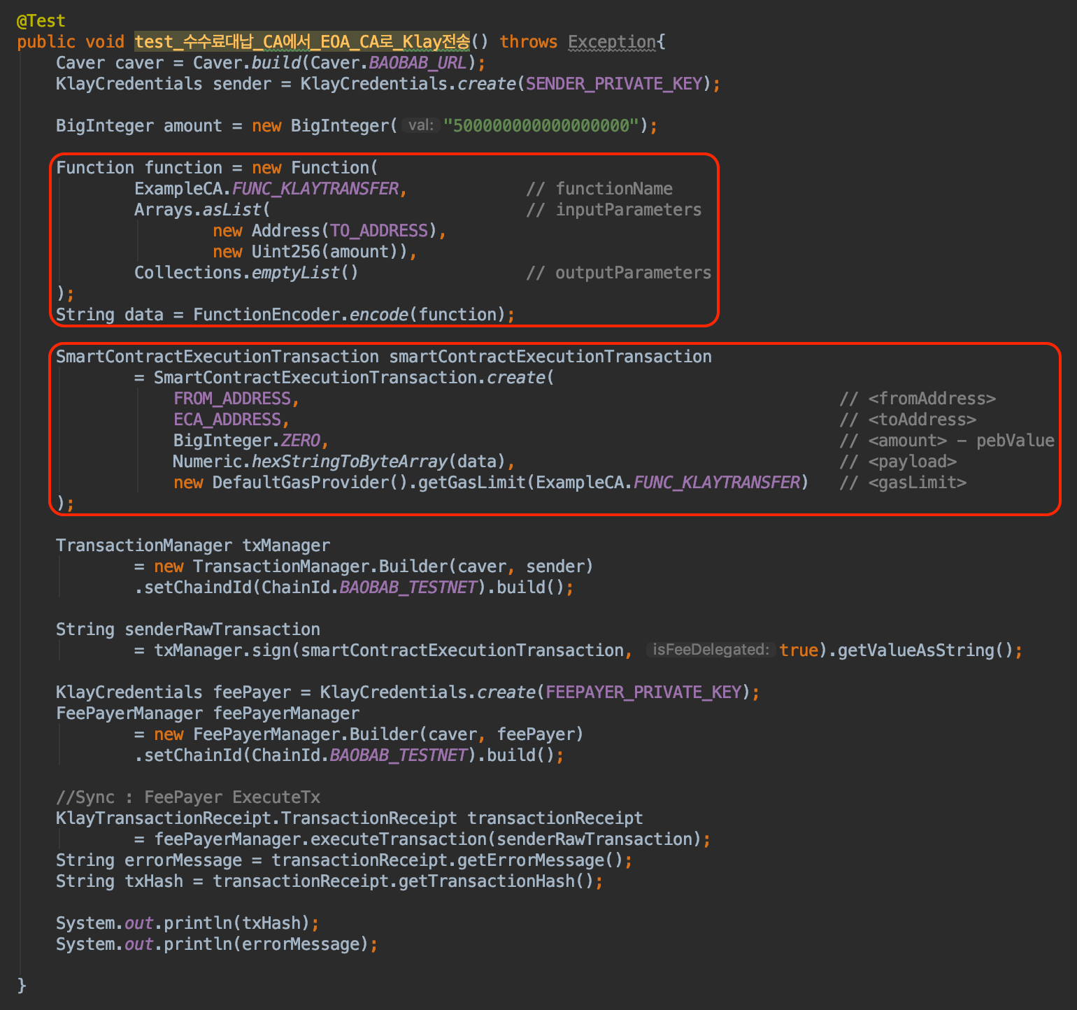 [Klaytn][caver-java] 5. 수수료대납 컨트랙트 배포와 실행 | by Woody Kim | Day34 Inc. |  Medium
