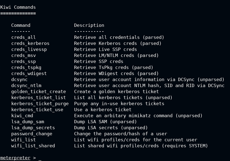 Windows hash dumping with Mimi Kitz and Kiwi Extensions | by