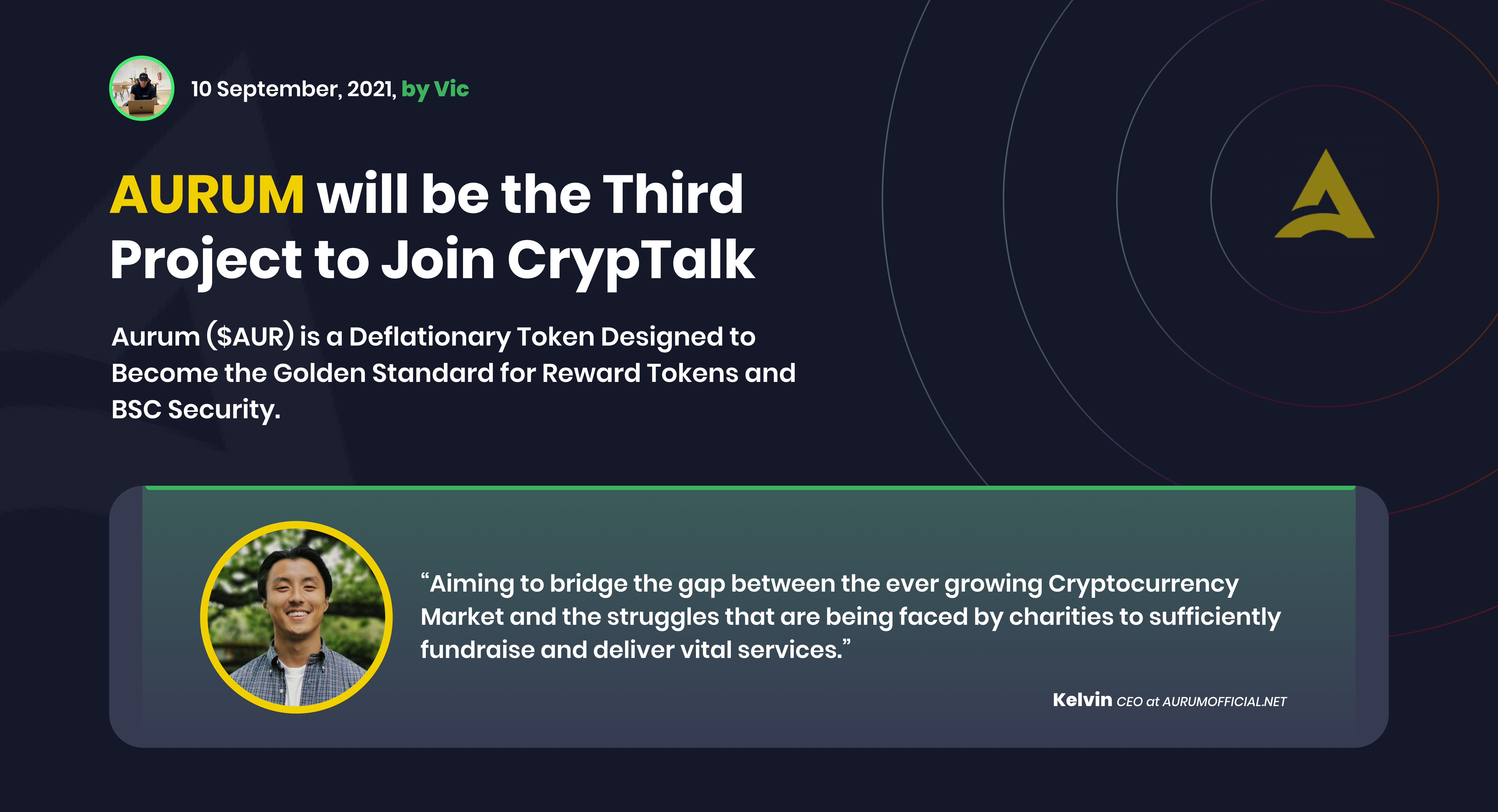 AURUM will be the Third Project to Join CrypTalk APP | by CrypTalk | Medium