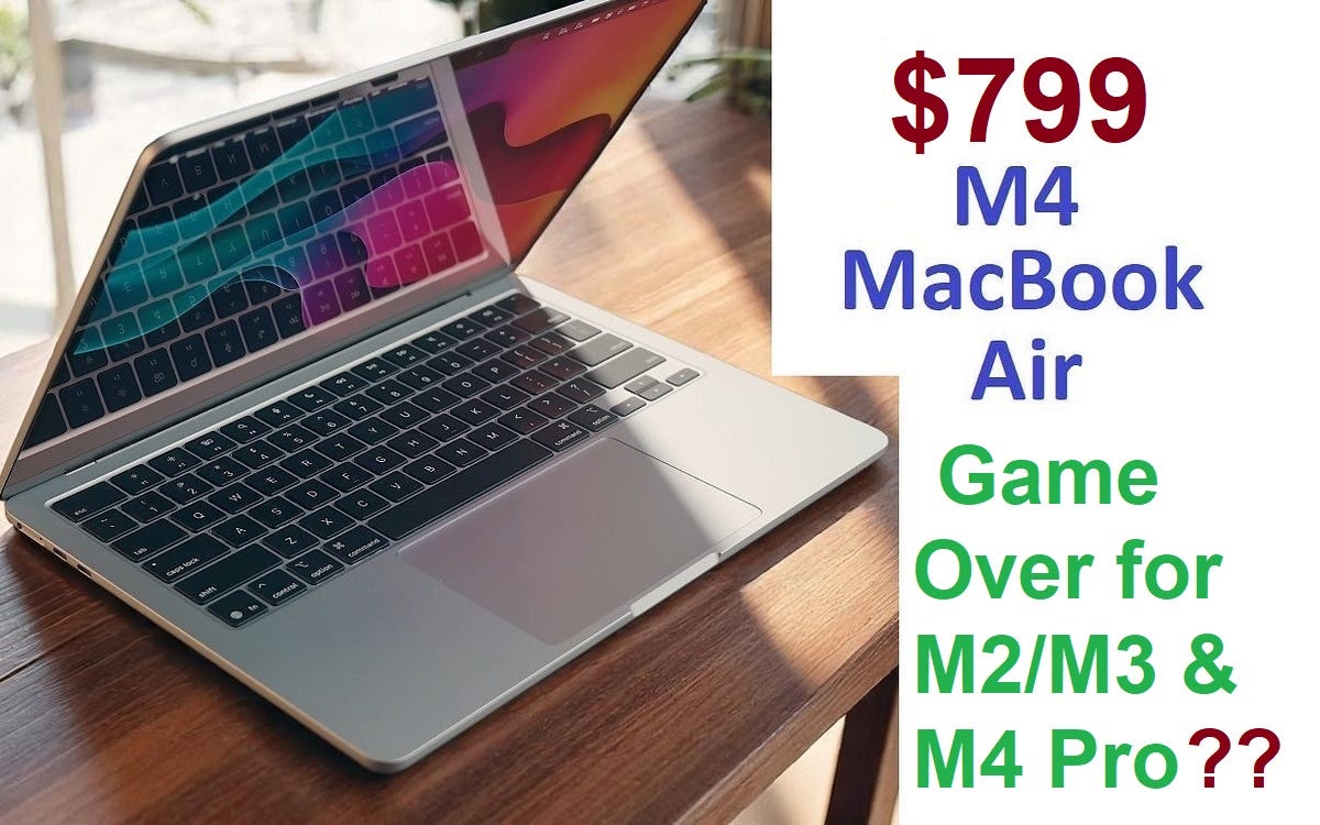At $799, the M4 MacBook Air Is Too Cheap — and That's a Problem