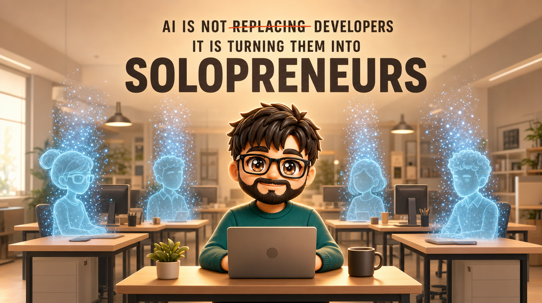 AI Is Not Replacing Developers. It Is Turning Them Into Solopreneurs.
The thing AI is dissolving is not the co