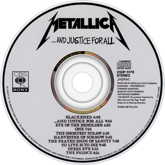 And Justice for Cliff. Metallica at their most progressive, a
