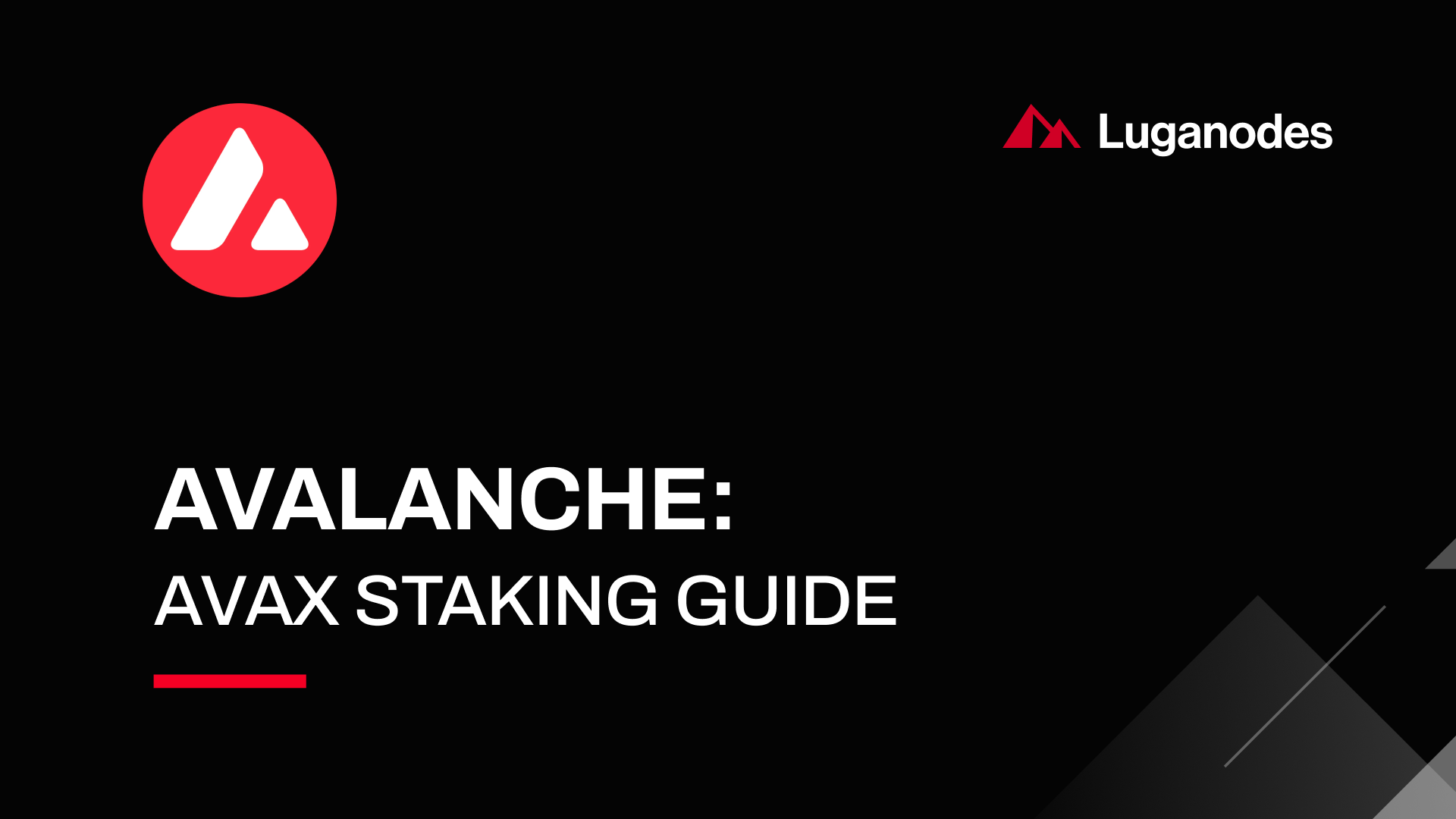 Avalanche — How to Stake $AVAX Tokens with Luganodes | by Luganodes |  Luganodes | Medium