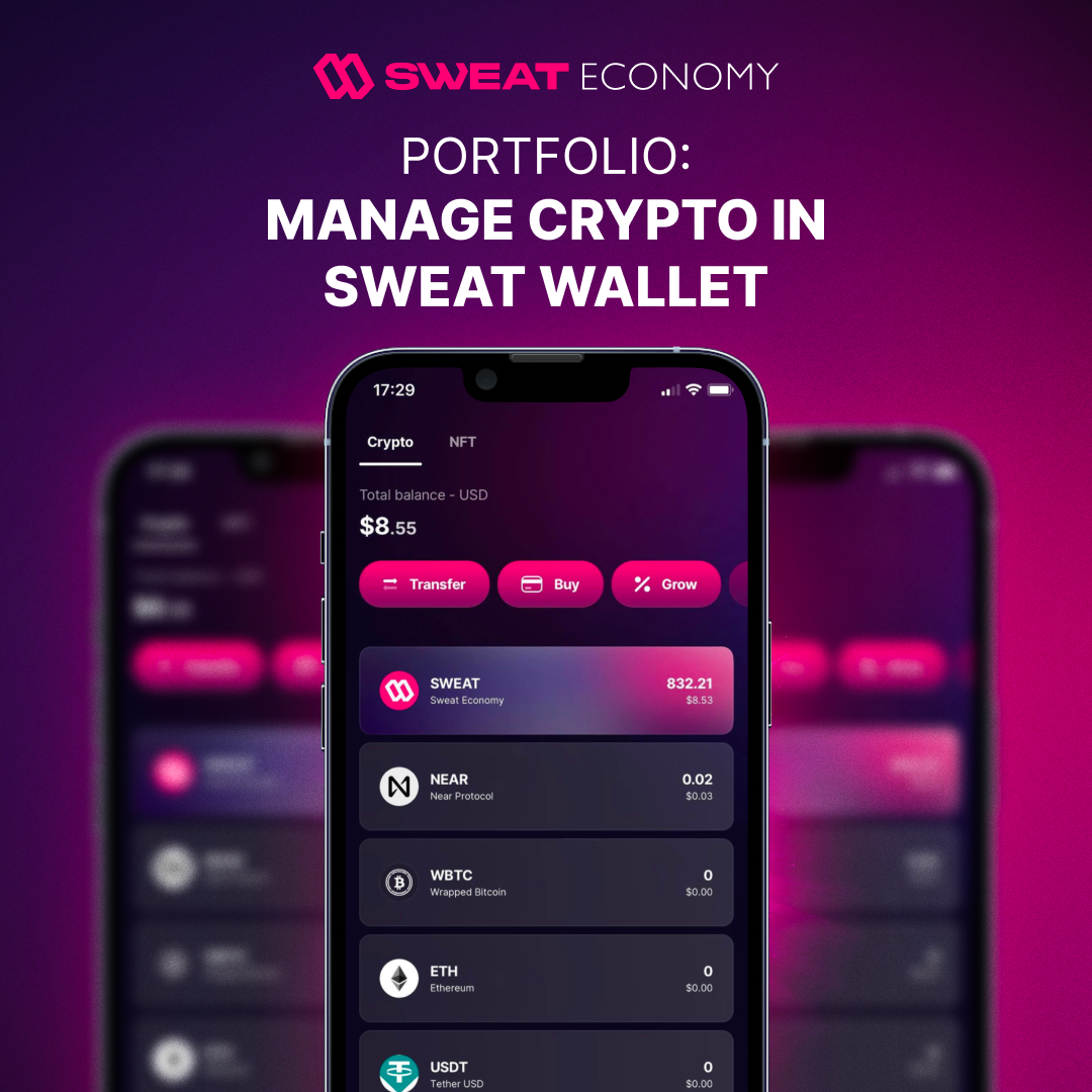 Portfolio: manage crypto in Sweat Wallet | by Sweat Team | SWEAT | Medium