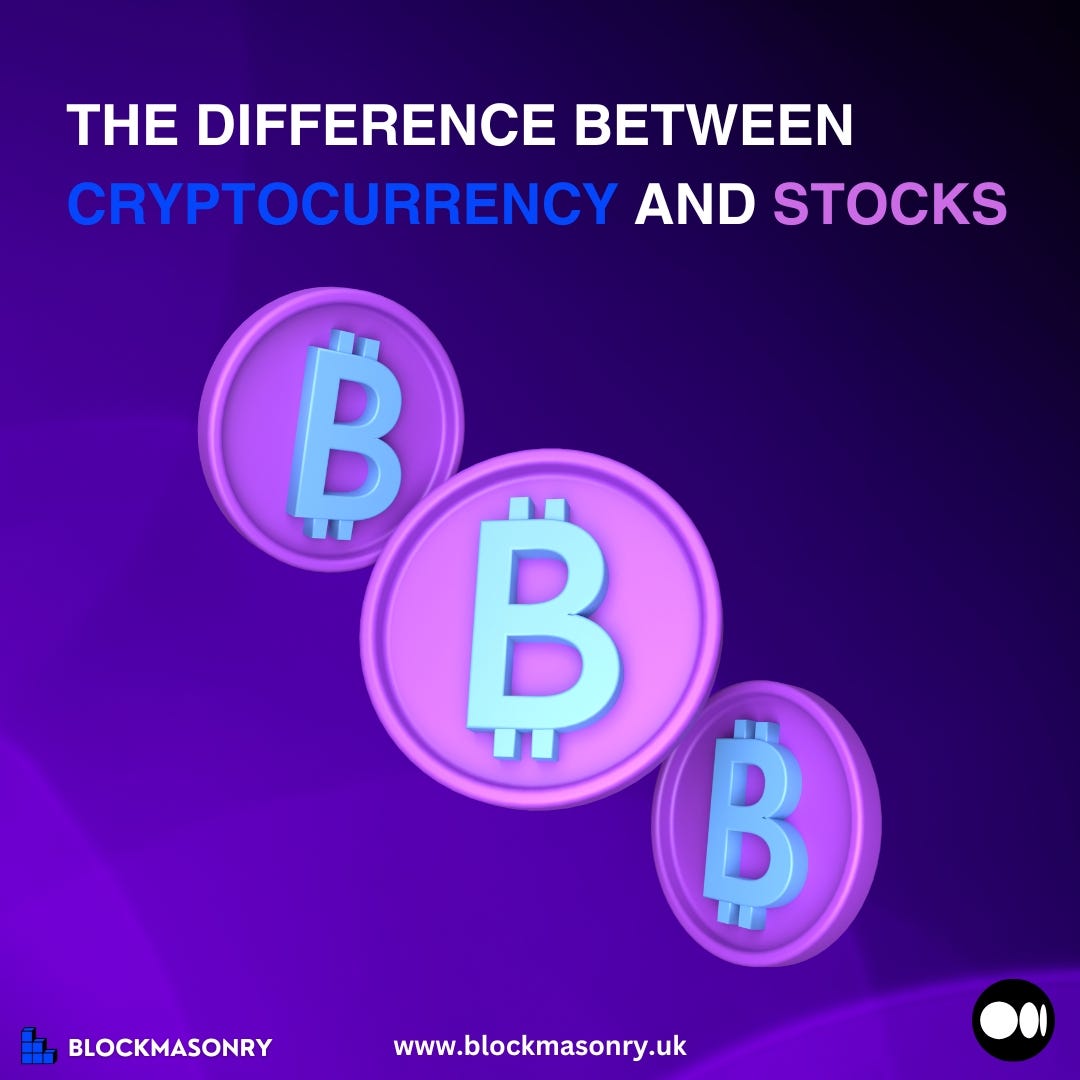 The Difference Between Cryptocurrency and Stocks | by Blockmasonry | Medium