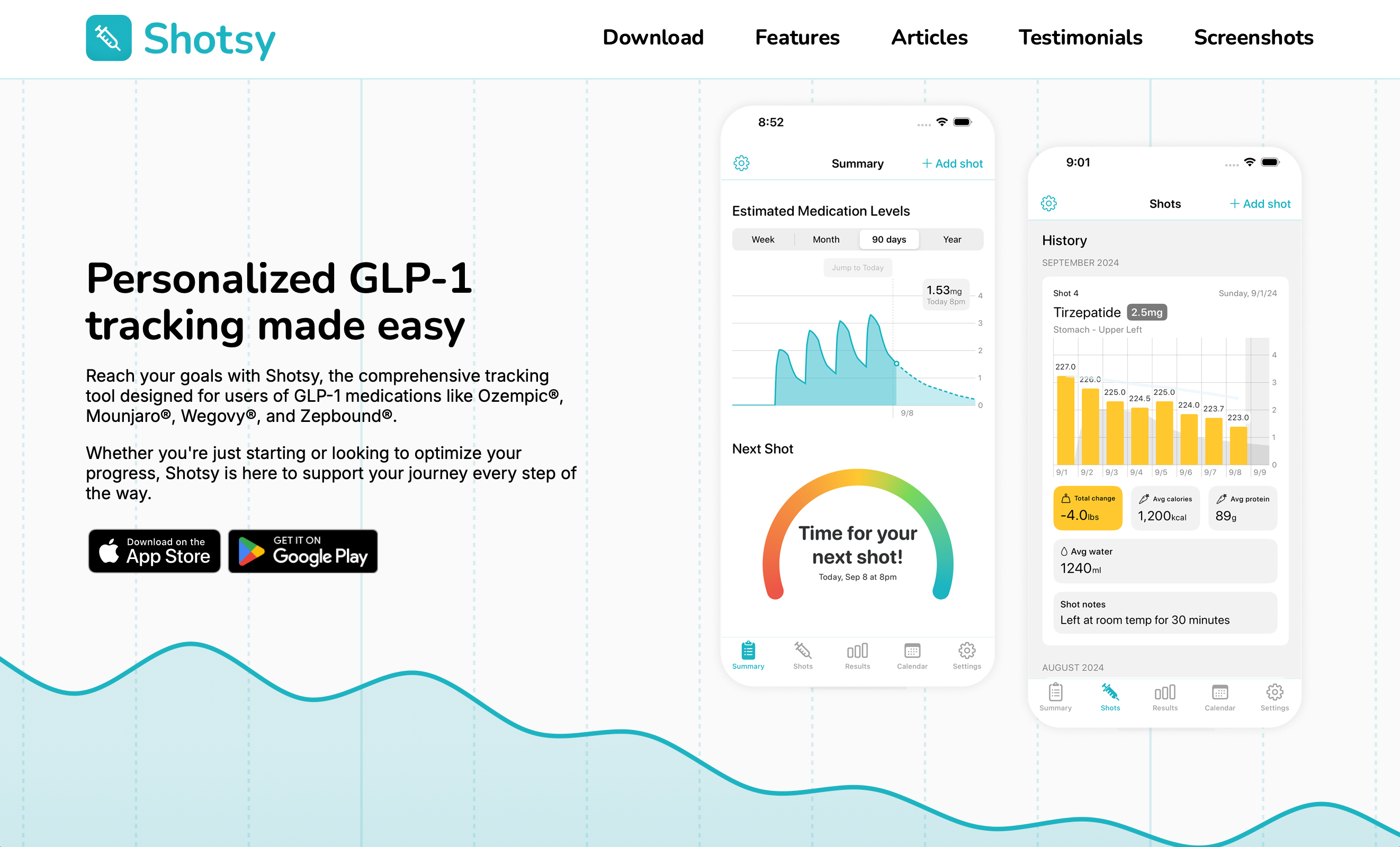 shotsy glp-1 medication tracking Tracker - Health & Fitness App GLP-1 Dose Tracker App for