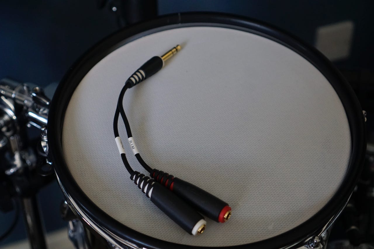 e-drum splitter stereo jack to 2x mono jack