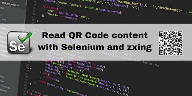 Read QR Code content with Selenium and zxing | by Elias