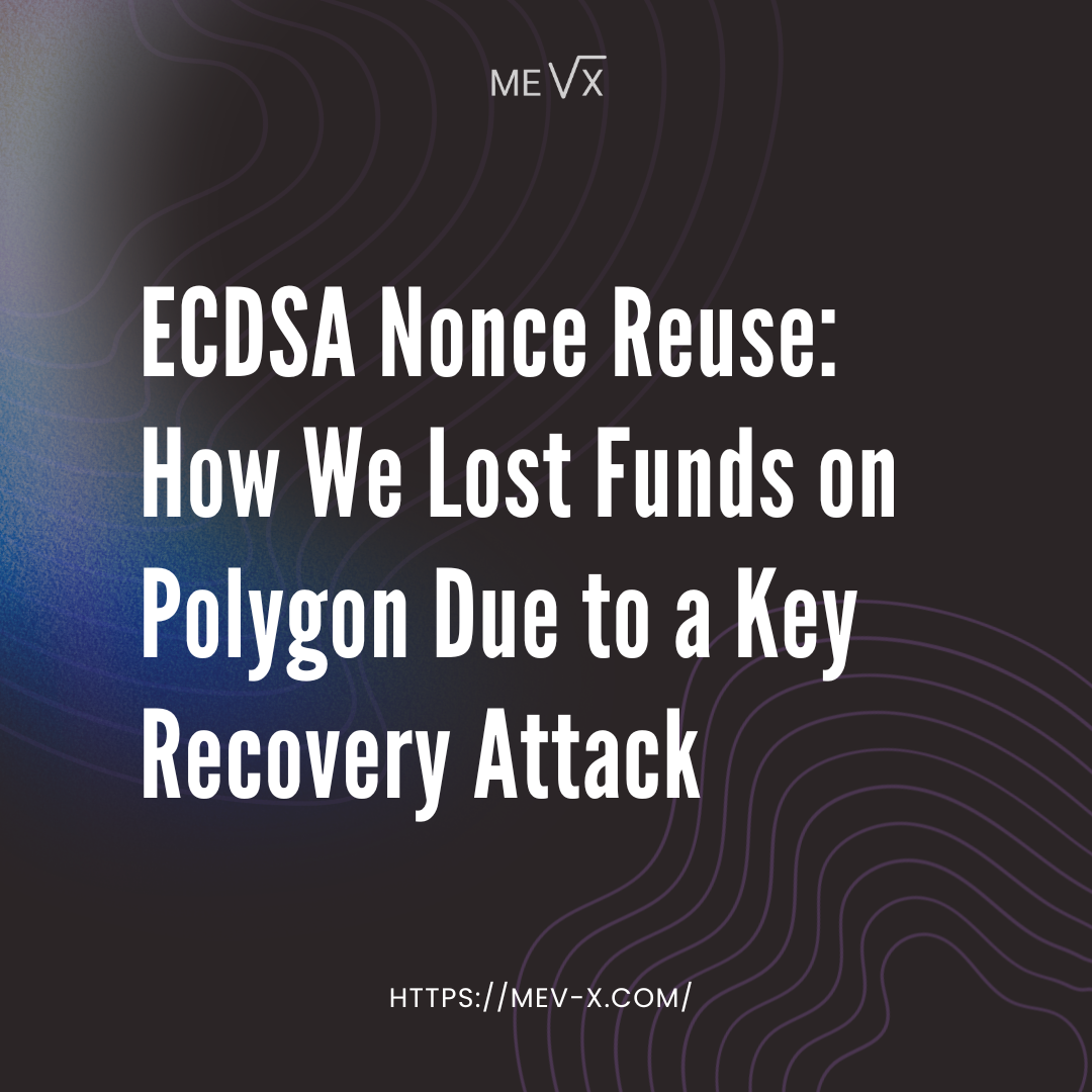 ECDSA Nonce Reuse: Key Compromise via a Linear System | by MEV-X | Medium