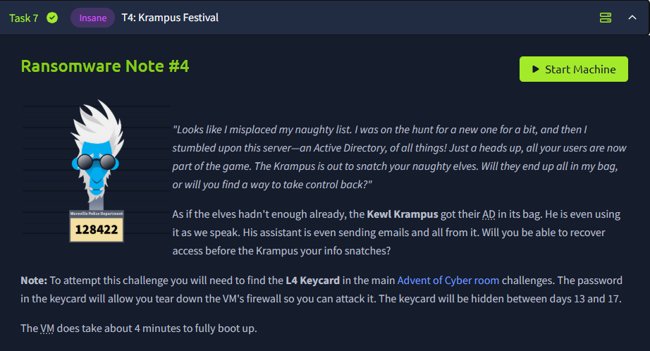 TryHackMe's Advent of Cyber 2024 — Side Quest 4: Krampus Festival