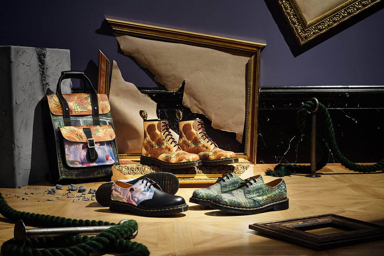 靴 Dr.Martens 1460 THE NATIONAL GALLERY THE NATIONAL GALLERY 1460 HARMEN STEENWYCK LEATHER BOOTS