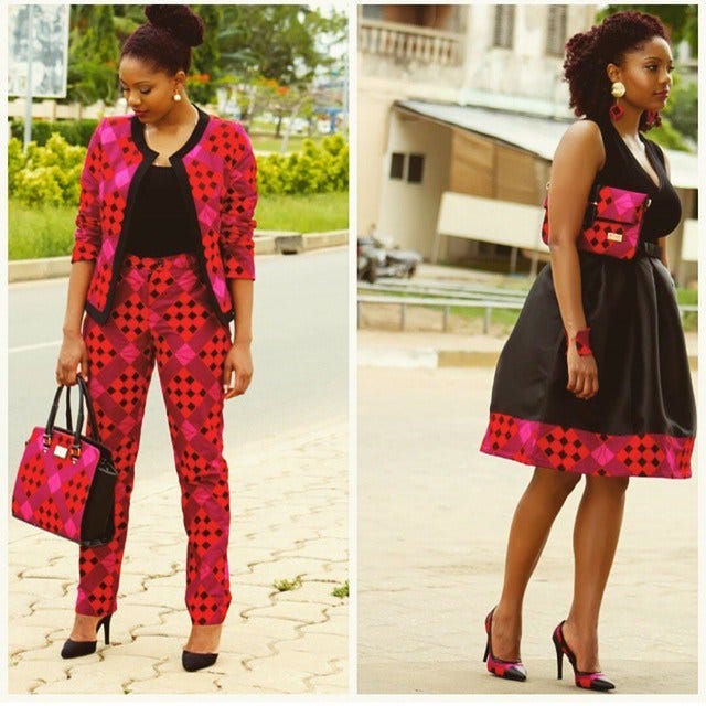 white christmas dresses Awelewa African Print Dress main image 0