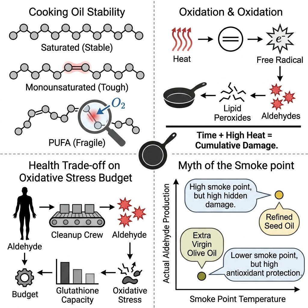 The Oil Is Fine. The Heat Is the Problem. | by Jun, PhD | Health and Science