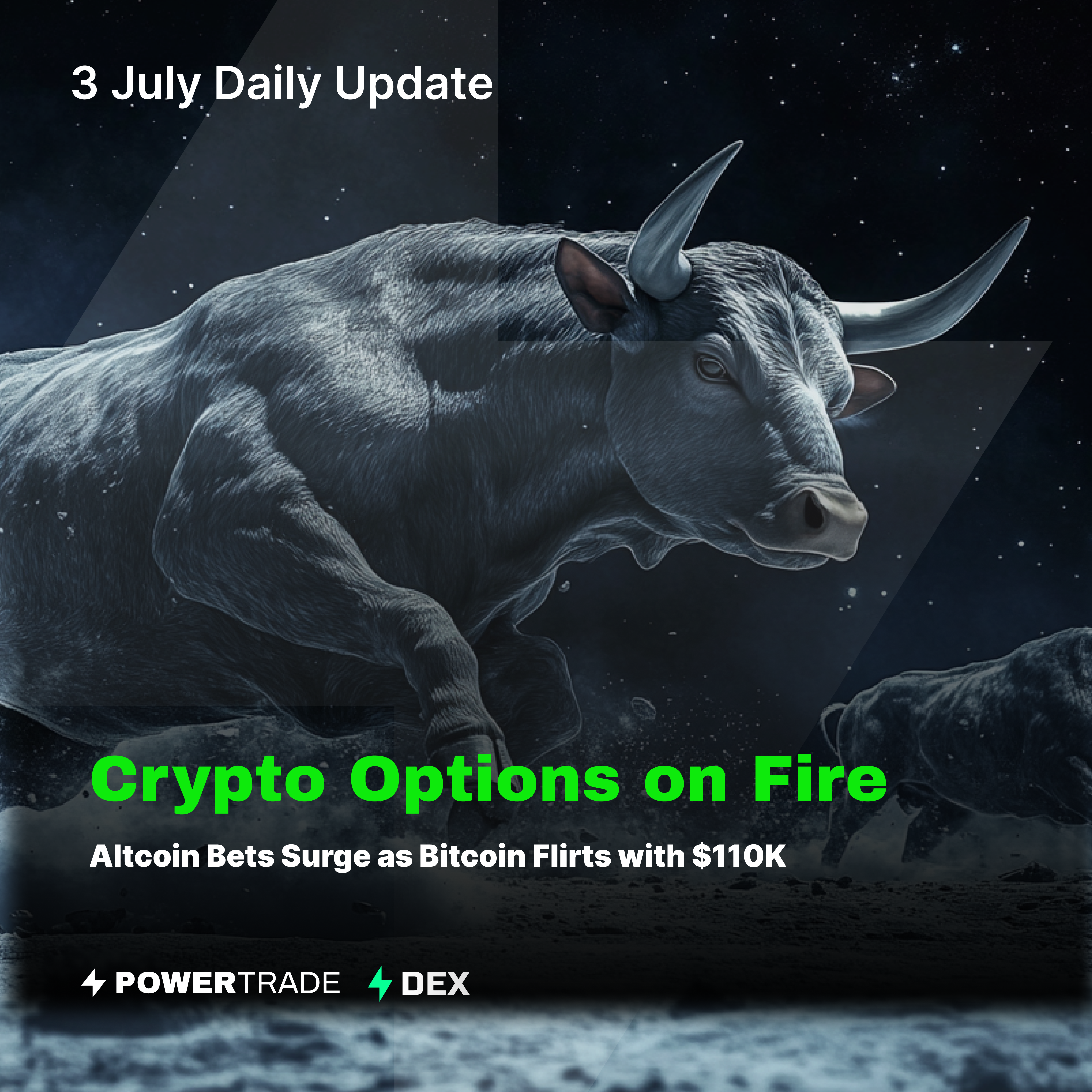 Crypto Options on Fire: Altcoin Bets Surge as Bitcoin Flirts with $110K |  by PowerTrade/Polaris | DataDrivenInvestor
