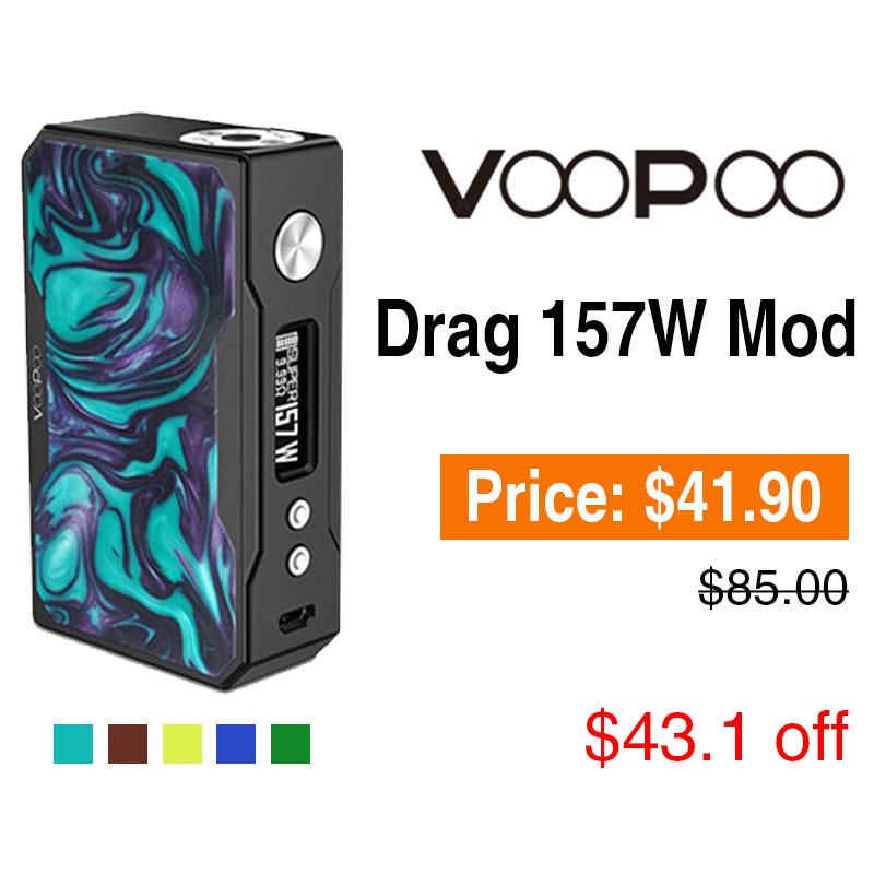 voopoo drag 157w VOOPOO DRAG 157W Box Mod main image 0