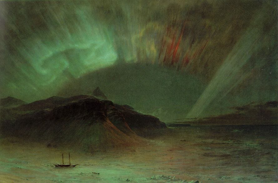 FREDERIC EDWIN CHURCH - AURORA BOREALIS, 1865 | by