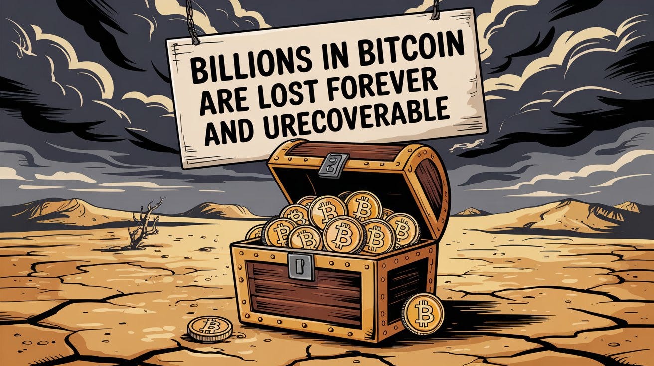 BILLIONS in Bitcoin Are Lost Forever and UNRECOVERABLE | by Gabriel R. |  Crypto & Trading | Medium