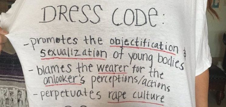 This Teen Made Her Sister a Shirt to Show Problem with Sexist Dress Code |  by Heather Mason | Amy Poehler's Smart Girls