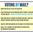 Explaining secrecy envelopes, and other information you need to vote safely this fall