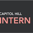 Capitol Hill Intern Update (April 19, 2021)
