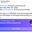 Community Call Recap: Peek at what we said!