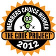 Code Project Members Choice 2012 award