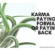 Karma — Paying it forward or Paying back