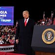 Trump campaigns in Georgia amid crucial Senate race