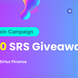 Celer x Sirius Finance: Chiến dịch chuỗi chéo với Quà tặng trị giá $6.000 SRS