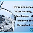Drinking water in the morning has been proven to have immense health benefits #Water #Nutrition…