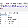 How to use the Fuzzy Search in SAP HANA
