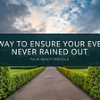 Palm Beach Pergola: The Way to Ensure Your Event Is Never Rained Out