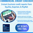 Commercial Credit Checker: Instant Equifax business credit report inside Salesforce