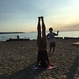 Headstand & the Boy at the Beach
