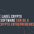 How White Label Crypto Exchange Software Can be a Boon For Entrepreneurs?