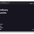 Ordinary Puzzles: A React-Native puzzle game playable on the web