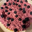 Gluten-Free Lemon Cake with Fresh Blueberry Buttercream Frosting