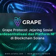 Grape Protocol: Jejaring Sosial Terdesentralisasi dan Platform NFT di Blockchain Solana