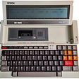 Epson PX8 Laptop with a CP/M OS and a Tape drive — when Laptops were fun