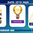 Airdrop Hashtagger(1000 USDC). Join the community for fair Airdrops